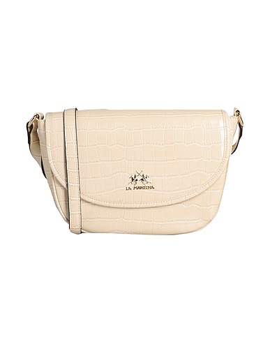 LA MARTINA Across-body bag Off white 100% Polyurethane