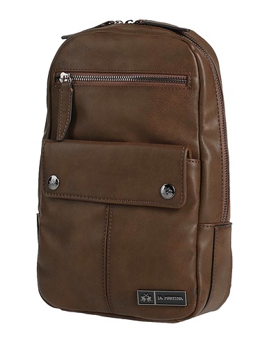 LA MARTINA Rucksacks Dark brown 100% Polyurethane