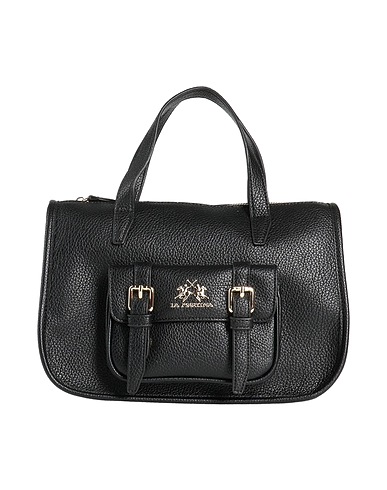 LA MARTINA Handbag Black 100% Polyurethane, Polyester