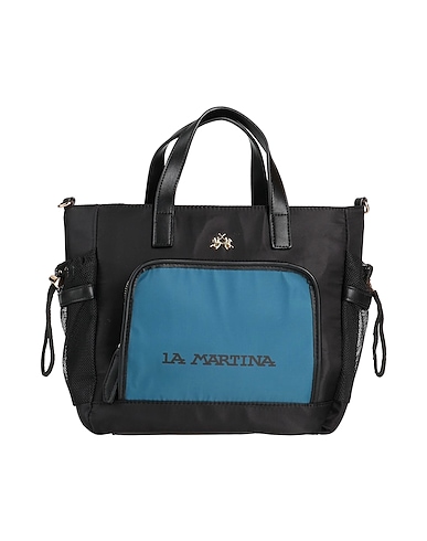 LA MARTINA Handbag Black 90% Nylon, 10% Polyester