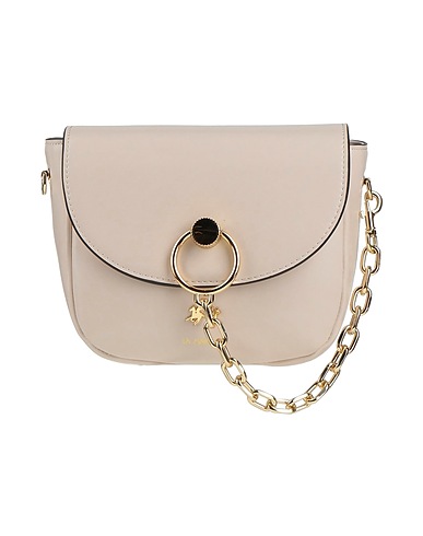LA MARTINA Borsa a tracolla Off white 100% Poliuretano