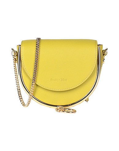 SEE BY CHLOÉ Across-body bag Lime green 100% Cow leather