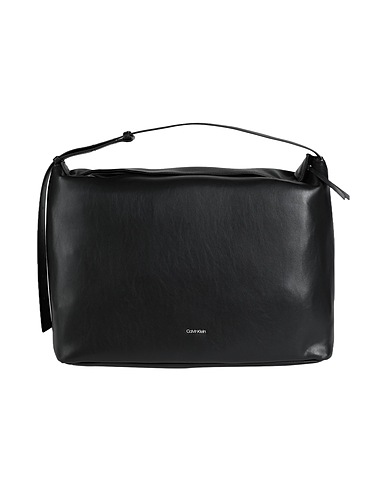 CALVIN KLEIN Schultertasche Schwarz 51% Recyceltes Polyester, 49% Polyurethan