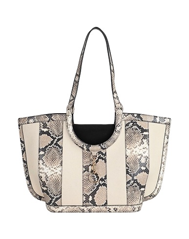 SEE BY CHLOÉ Shoulder bag Beige 100% Cotton, Goat skin
