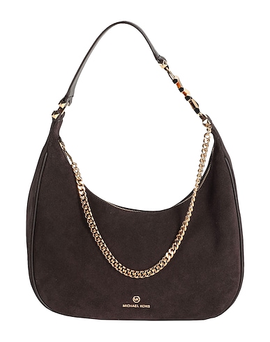 MICHAEL MICHAEL KORS Shoulder bag Dark brown 100% Cow leather