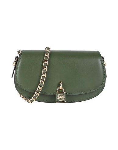 MICHAEL MICHAEL KORS Umhängetasche Militärgrün 100% Rindsleder