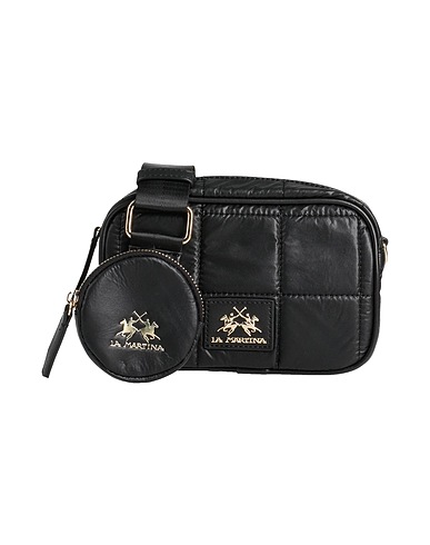 LA MARTINA Across-body bag Black 100% Polyurethane