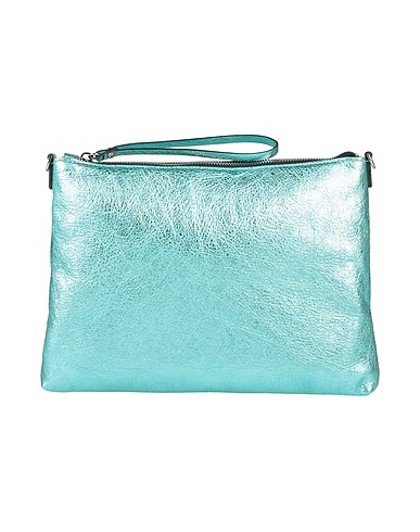 GIANNI CHIARINI Handbag Turquoise Soft Leather
