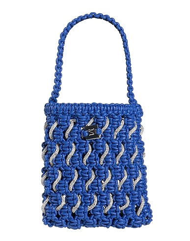 YUZEFI Handbag Blue Soft Leather