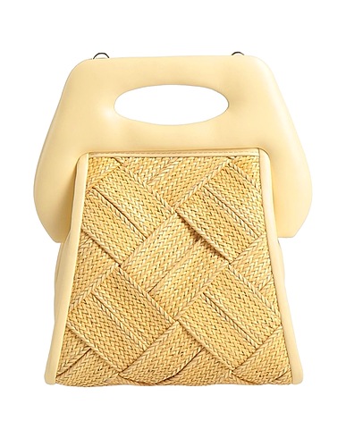 THEMOIRÈ Handbag Pastel yellow Textile fibres