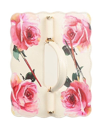 DOLCE&GABBANA Bag accessories & charms White 100% Calfskin