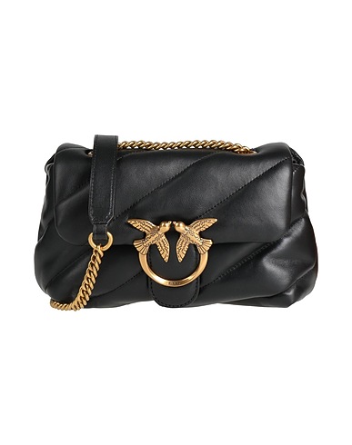 PINKO Across-body bag Black Sheepskin