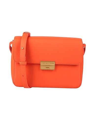 CARACTÈRE Across-body bag Orange 100% Polyurethane