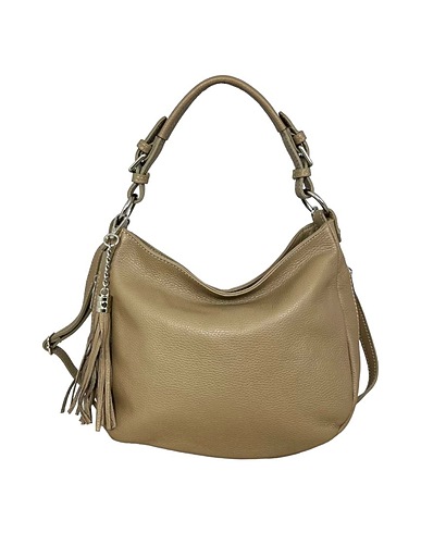 Cheval Firenze Borsa A Spalla Iris, Vera Pelle Made In Italy (Beige