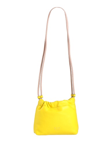 N°21 Schultertasche Gelb Leder