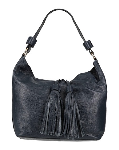 POMPEI DONATELLA Handbag Navy Soft Leather