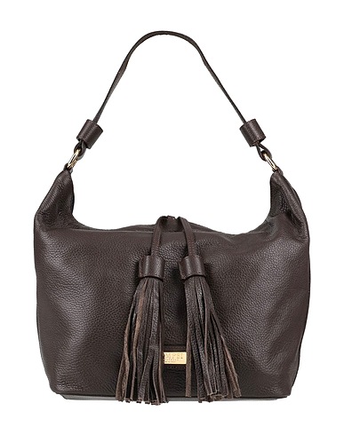 POMPEI DONATELLA Handbag Chocolate brown Soft Leather