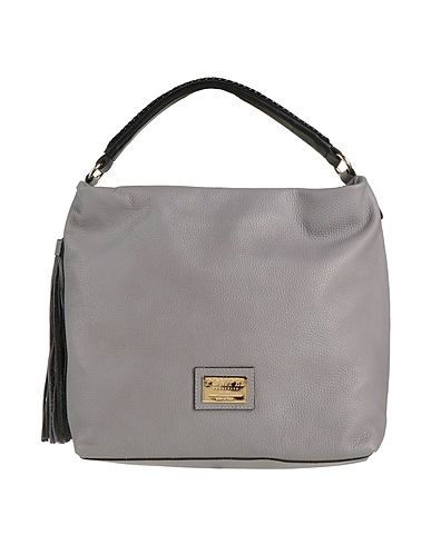 POMPEI DONATELLA Handbag Grey 100% Calfskin