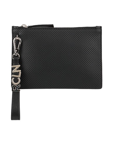 RUCOLINE Handtasche Schwarz Gewebefasern