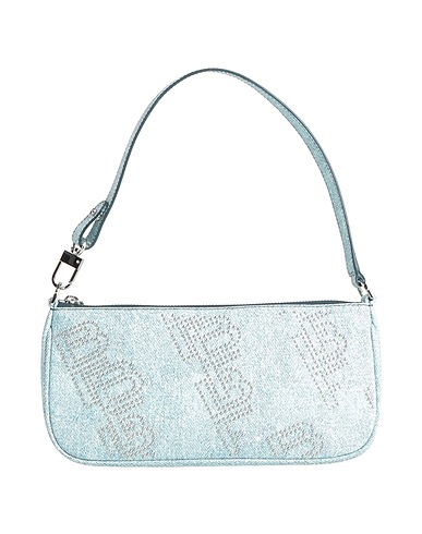 BY FAR Shoulder bag Light blue 100% Goat skin