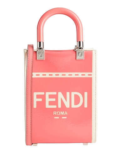 FENDI Handbag Pink Textile fibres
