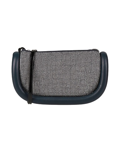 JW ANDERSON Across-body bag Midnight blue Soft Leather, Textile fibres