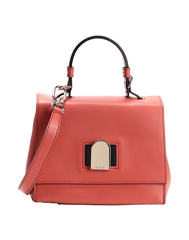 FURLA Handbag Brick red 100% Calfskin