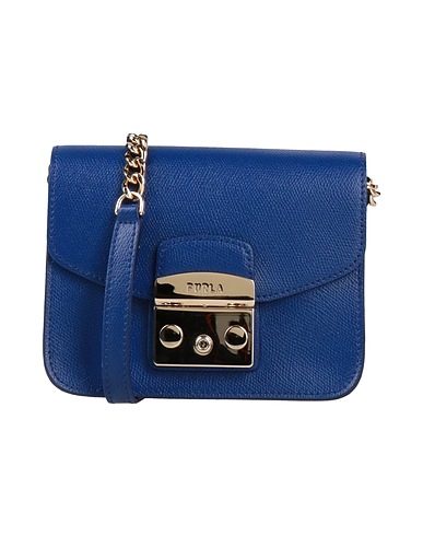 FURLA Borsa a tracolla METROPOLIS MINI CROSSBODY
 Blu china 100% Pelle
