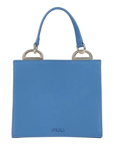 FURLA Handbag FURLA LINEA FUTURA MINI TOP HANDLE
 Pastel blue 100% Polyurethane