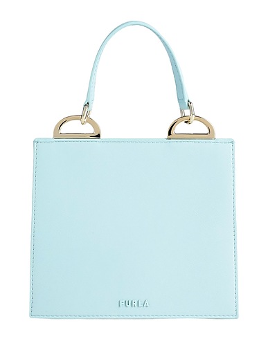 FURLA Bolso de mano FURLA LINEA FUTURA MINI TOP HANDLE
 Azul celeste 100% Poliuretano