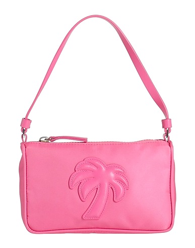 PALM ANGELS Borsa a mano Rosa 100% Poliestere, Pelle di vitello
