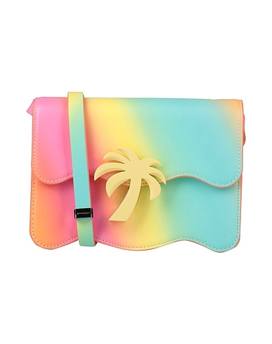 PALM ANGELS Across-body bag Pastel yellow Soft Leather