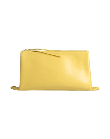 JIL SANDER Handbag Yellow Soft Leather