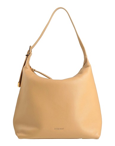 COCCINELLE Bolso de hombro Beige Piel