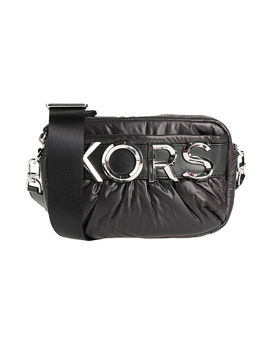 MICHAEL MICHAEL KORS Across-body bag Black Textile fibres, Leather