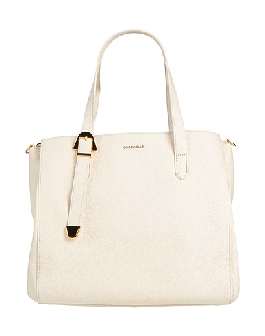 COCCINELLE Borsa a mano Bianco Pelle