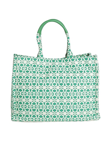 COCCINELLE Handbag Textile fibers, Leather