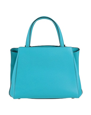 VALEXTRA Handbag Turquoise Leather