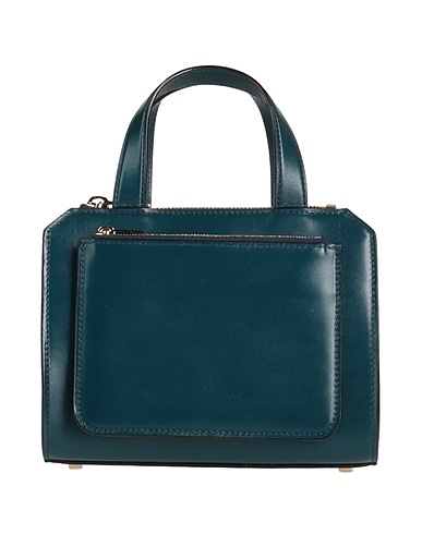 VALEXTRA Handbag Deep teal 100% Calfskin