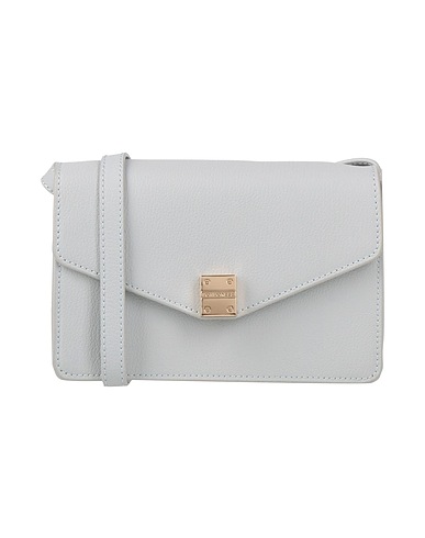 BORBONESE Across-body bag Light blue 100% Leather