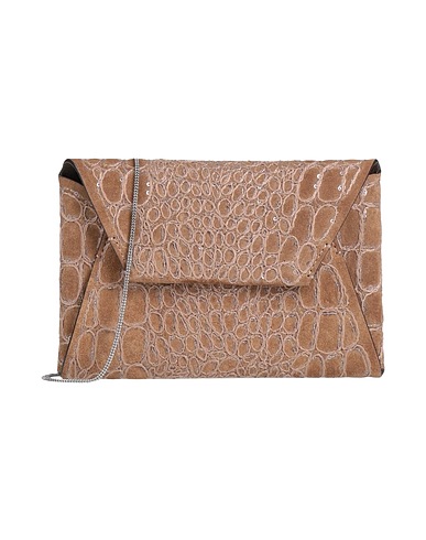 BRUNELLO CUCINELLI Across-body bag Sand Leather, Brass