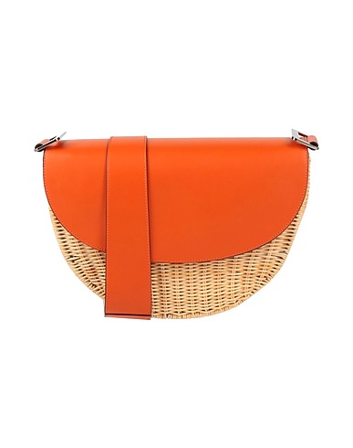 RODO Borsa a tracolla Arancione Pelle di vitello, Vimini