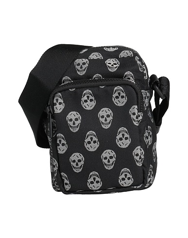 MCQUEEN Across-body bag Black Textile fibres