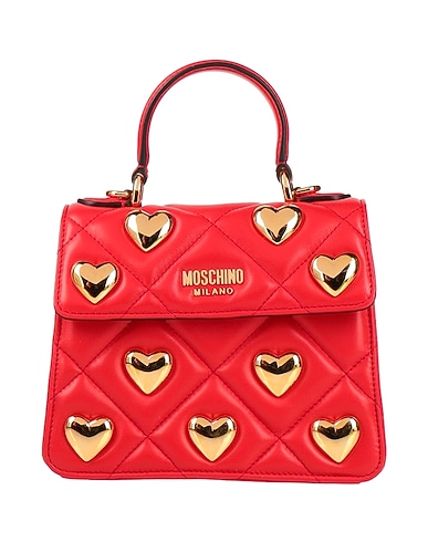 MOSCHINO Handbag Red Leather