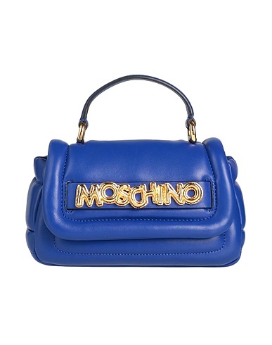 MOSCHINO Borsa a mano COUTURE Blu china 100% Poliolefine