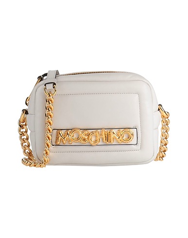 MOSCHINO Cross-body bags COUTURE Light grey Leather