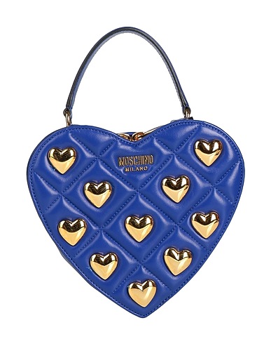 MOSCHINO Handbag COUTURE Blue Leather