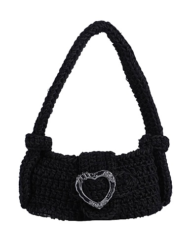 MARCO RAMBALDI Handbag Black 50% Wool, 50% Polyamide