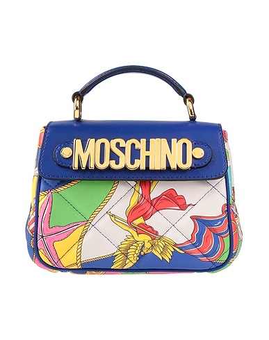 MOSCHINO Handbag Bright blue Leather