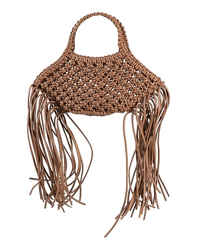 YUZEFI Handbag Camel Leather
